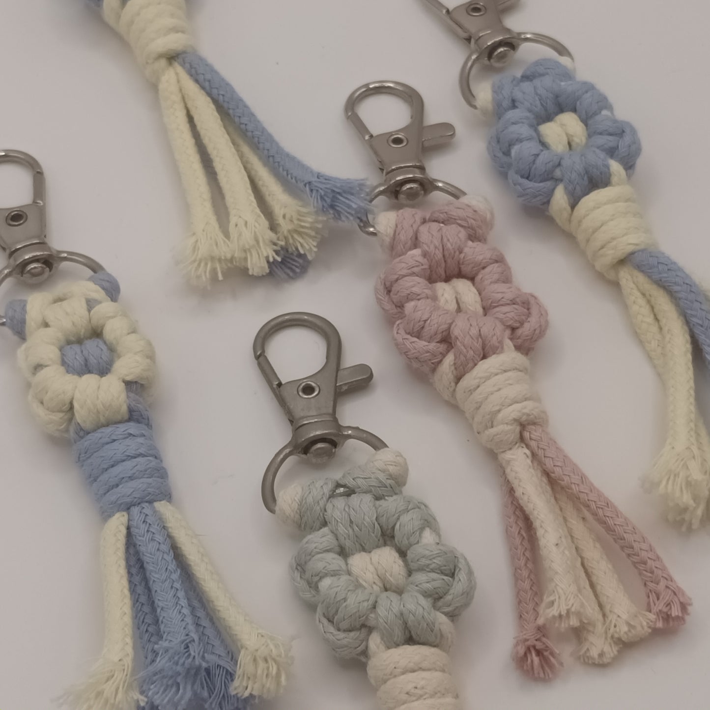 Macrame Flower Keychain