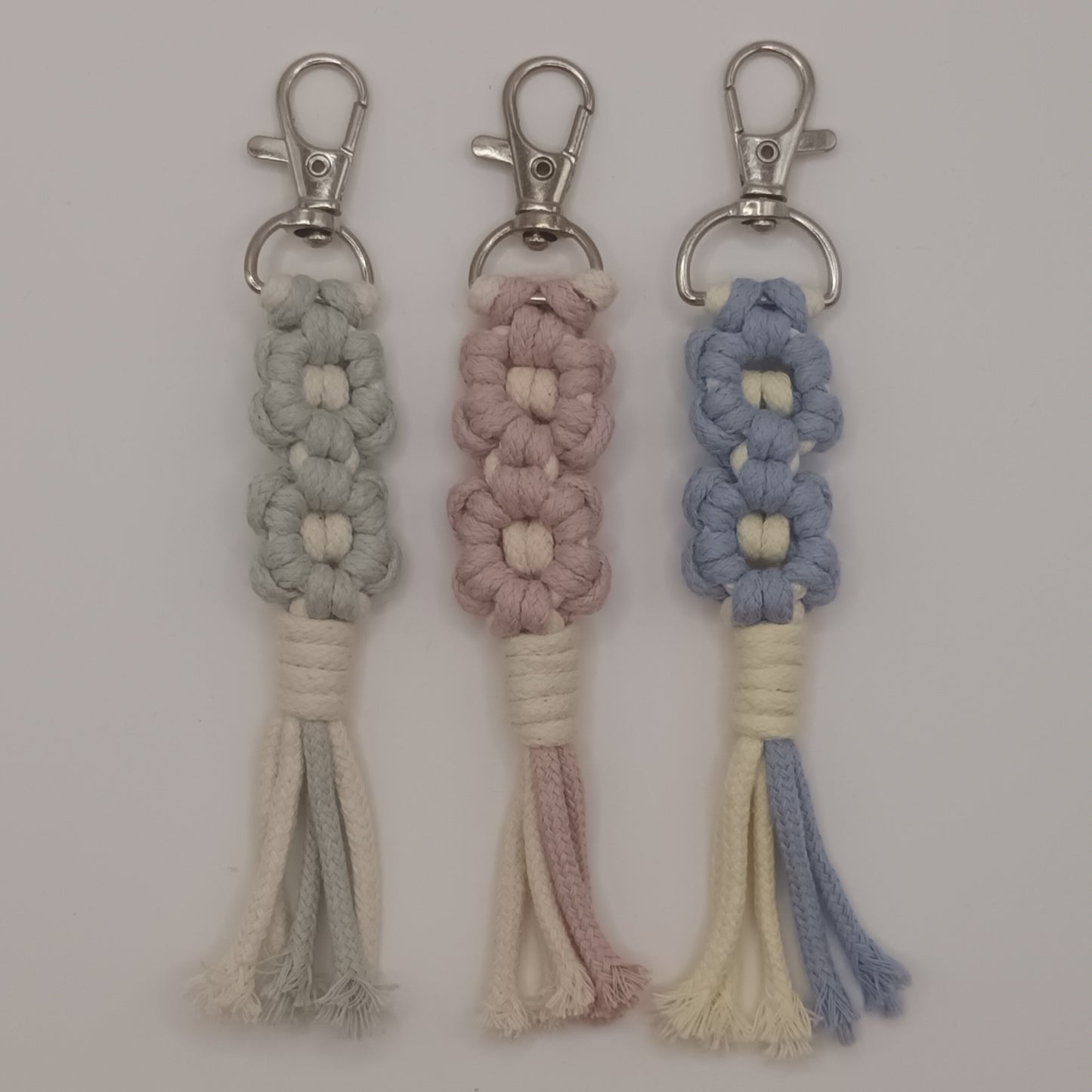 Macrame Flower Keychain