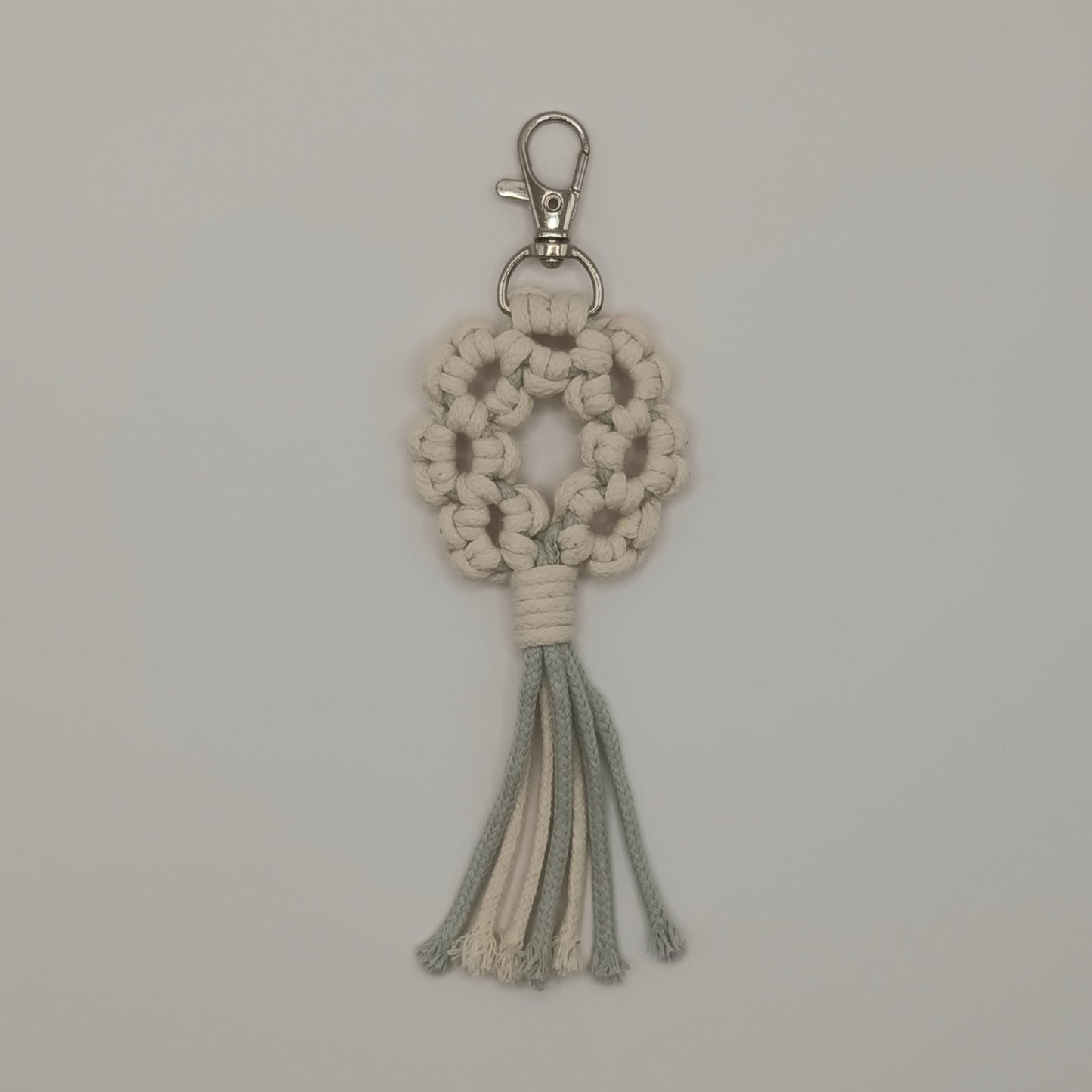 Macrame Flower Reef Keychain (rope)