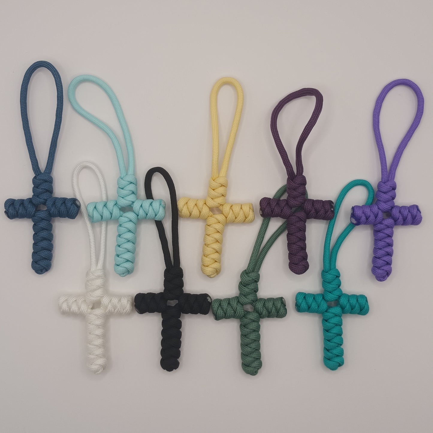 Paracord Cross Keychain