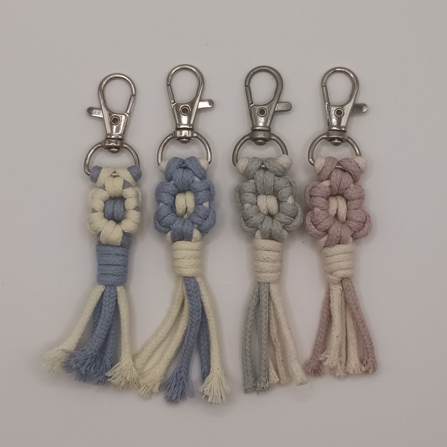 Macrame Flower Keychain