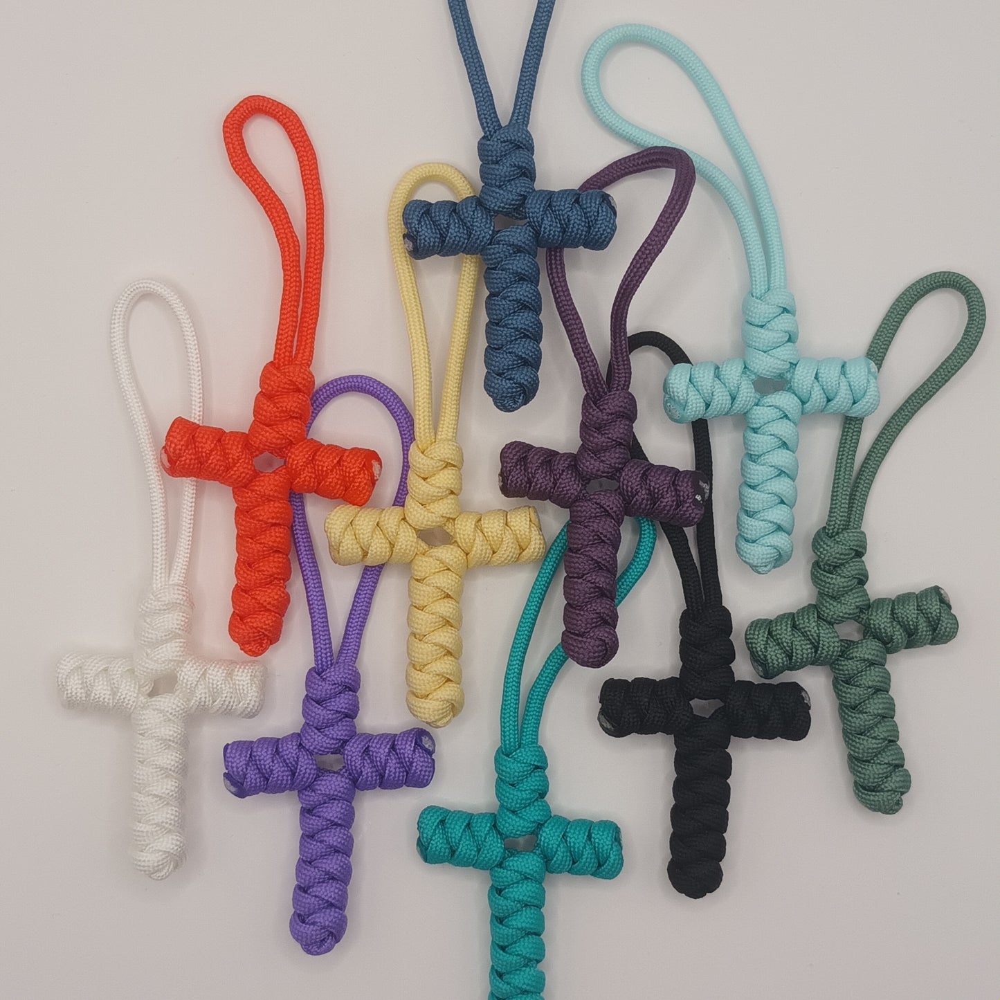 Paracord Cross Keychain