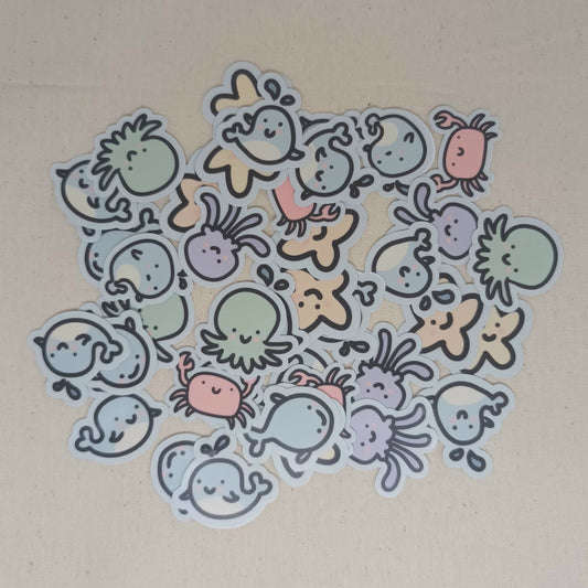 Sticker Mini Ocean Creatures