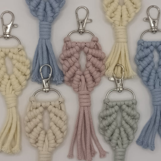 Macrame Leaf Keychain (rope)