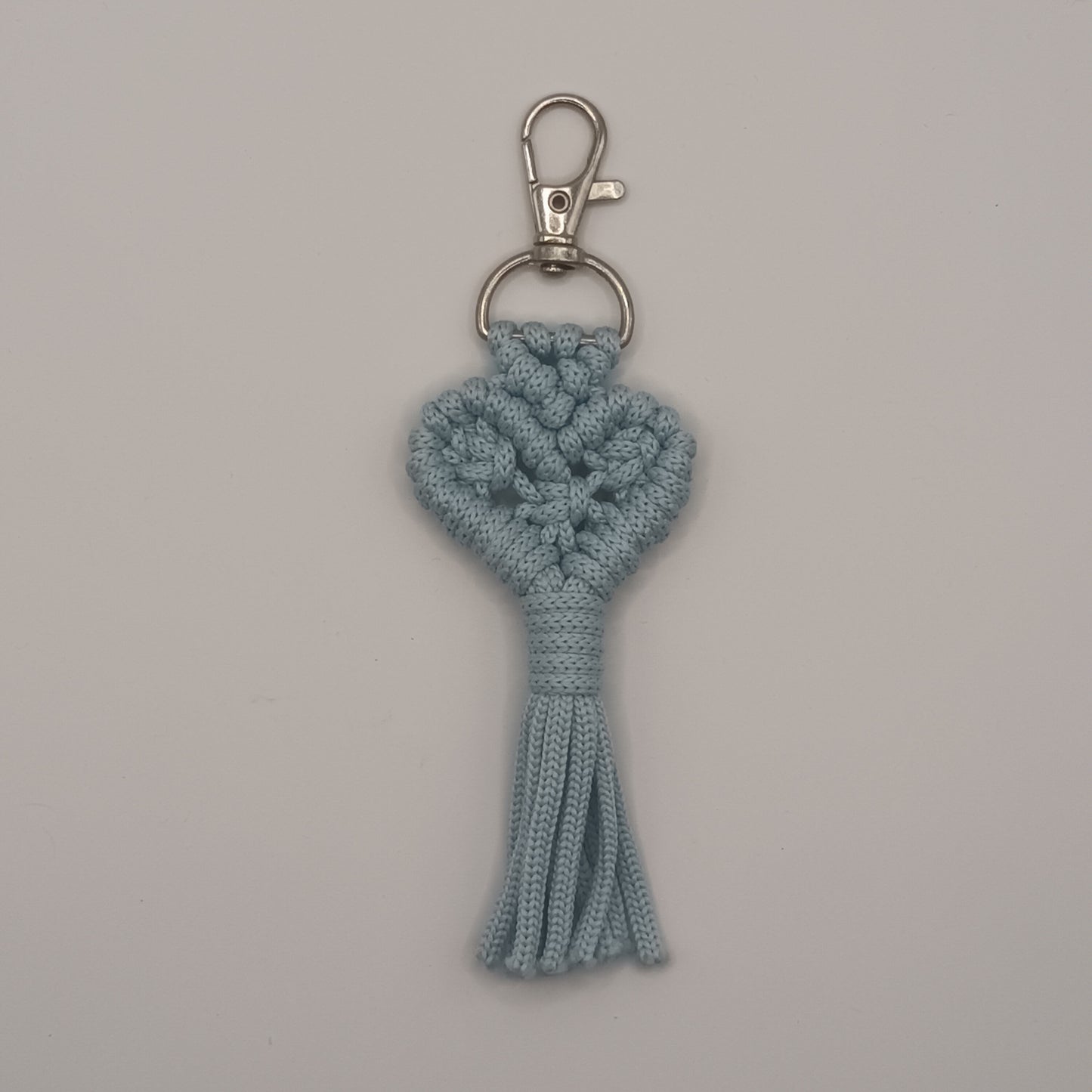 Macrame Heart Keychain