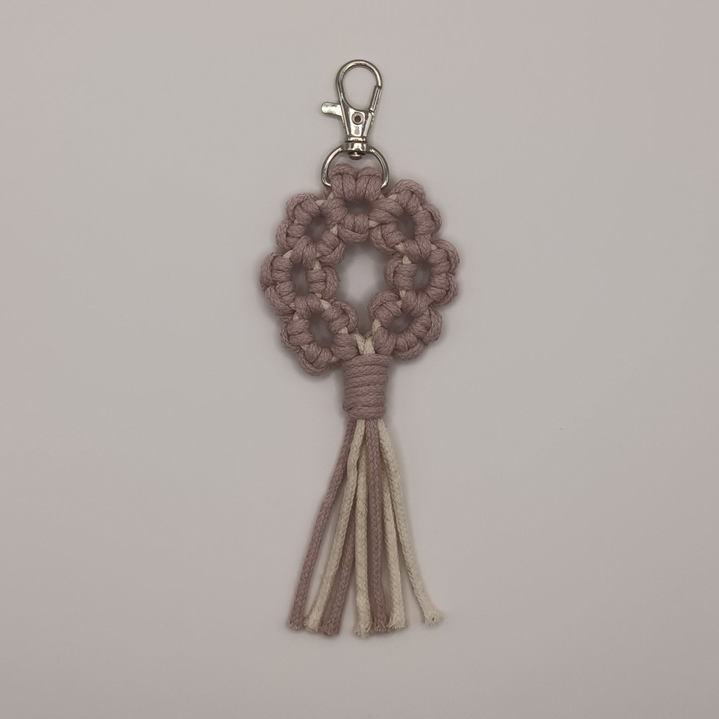 Macrame Flower Reef Keychain (rope)