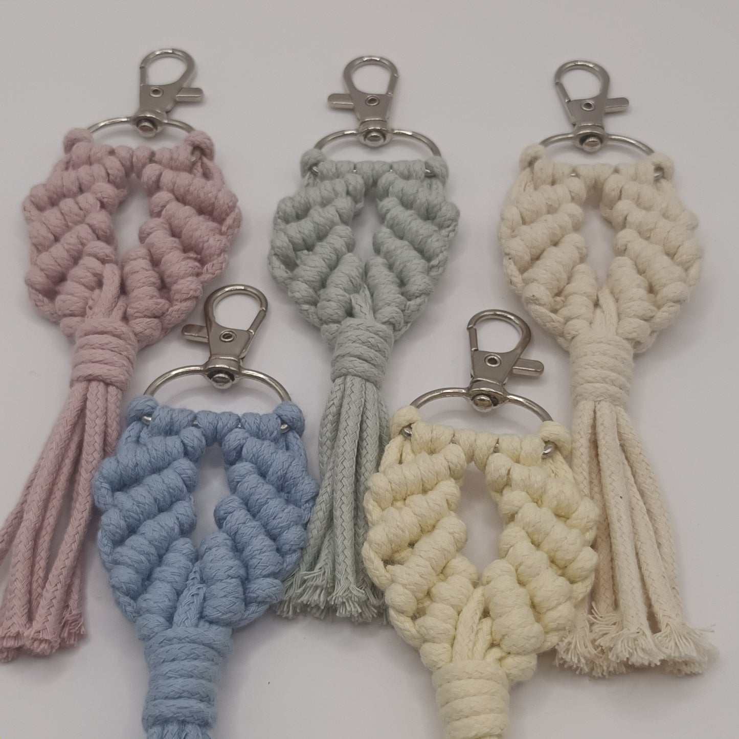 Macrame Leaf Keychain (rope)